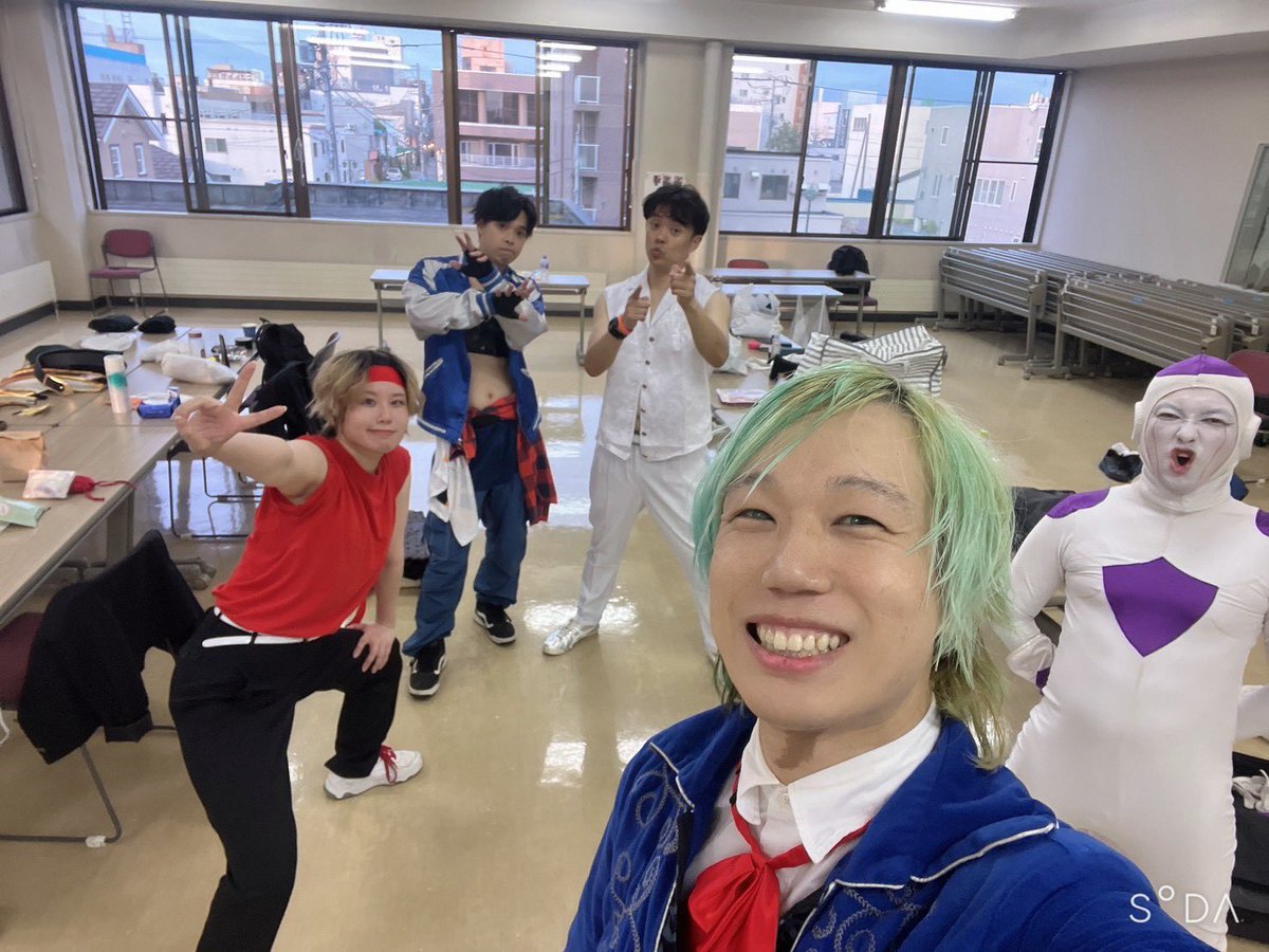 anisondisco's tweet photo. #まめフェス 本祭 day2
#アニソンディスコ 出番無事終了！
たくさんの応援、ありがとうございました！たくさんの思い出ができました！
まめフェスと君と好きな人が100年続きますように！

まめ男さんに、我々一同から「還暦お祝い アニソンディスコハッピ」をプレゼントさせていただきました！ https://t.co/na468WPWr6