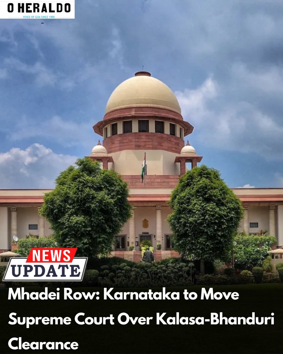 oheraldogoa's tweet photo. Karnataka has announced plans to move the Supreme Court in the ongoing Mhadei dispute after the Centre indicated that the wildlife clearance for the Kalasa-Bhanduri project would be reconsidered.
#Goanews #Mhadei https://t.co/ycz0tSuMX6