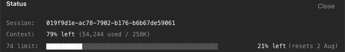 aenuio's tweet photo. Codex limit is messed up. just got a reset today and its already down to 79 % https://t.co/mgqN8ekrOs