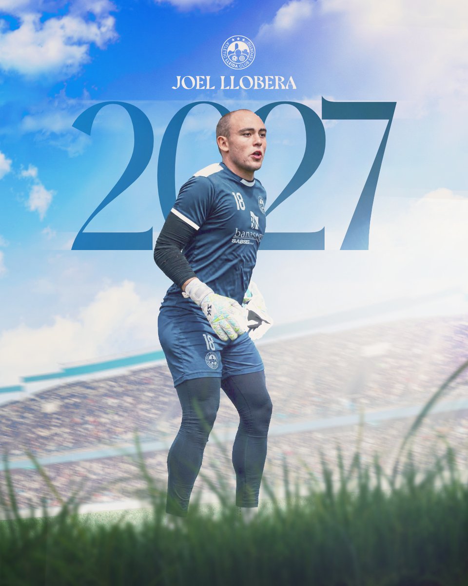 atletic_lleida's tweet photo. 🔝 | OFICIAL | Joel Llobera seguirà vinculat al projecte atlètic aquesta pròxima temporada i continuarà treballant en dinàmica del primer equip.

El porter, format a la casa, ja fa dues temporades que entrena amb la plantilla i el curs passat va debutar a Segona RFEF en el partit davant l���Andratx.

Aquesta temporada serà un dels tres porters de l’equip i amb fitxa l’equip vinculat del FC Borges.

Seguim junts, Joel!