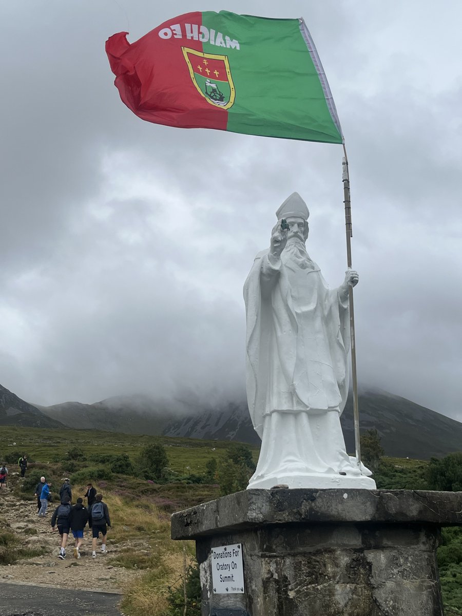 FrankmcnallyIT's tweet photo. St Patrick predicting Mayo by 3 https://t.co/GtDfrexzjk