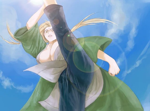 heisLenze's tweet photo. POV: tsunade is about to land her heavenly foot of pain jutsu towards you. whats your next move? https://t.co/Ws4HHPPV9X