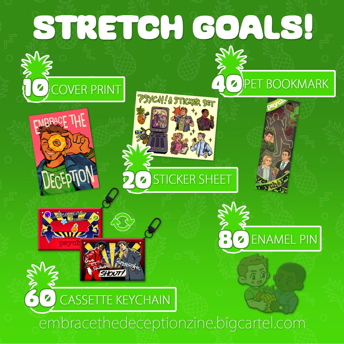 Psych_Zine's tweet photo. 💚Stretch Goals💚

We are gearing close to our last stretch goal! The funky duo of black and tan is your next fun stretch goal, the enamel pin could be yours, get yours here  -

https://t.co/vlBhbcugsi https://t.co/JG8UIpYtKj