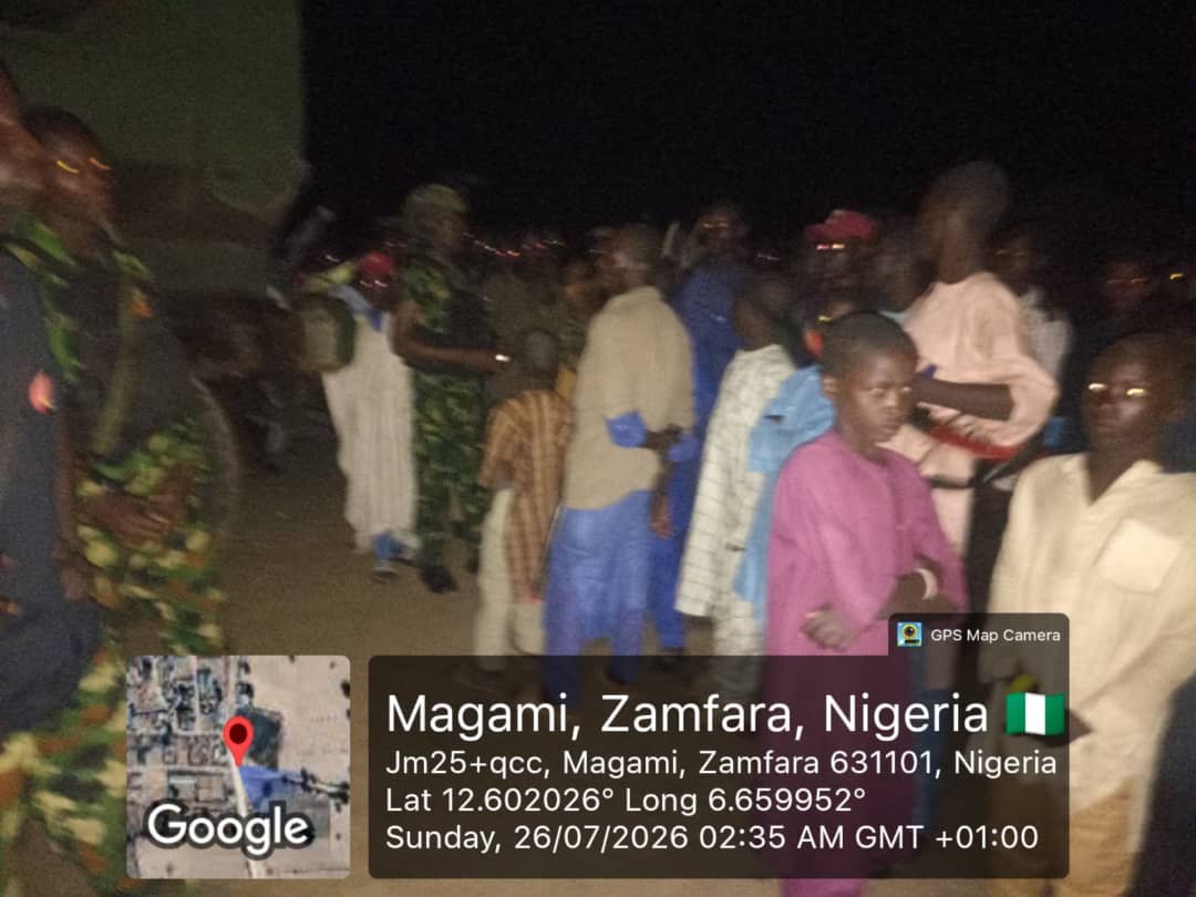 DanKatsina50's tweet photo. BREAKING: In today's early hours, troops of Operation FANSAN YAMMA rescued 48 abducted residents after repelling a large-scale bandit attack on Magami village, Kaura Namoda LGA of Zamfara State.

Military sources said the attackers, riding about 40 motorcycles, had rounded up dozens of villagers before troops responded to a distress call, engaged them in a fierce gunfight, and forced the attackers to flee, leaving the captives behind.

Sadly, one resident was killed, while two others sustained gunshot wounds and are receiving treatment at General Hospital, Kaura Namoda. Troops have since intensified patrols to prevent further attacks.

Kudos to the troops for their swift response and bravery in rescuing the victims and preventing what could have been a much larger tragedy.