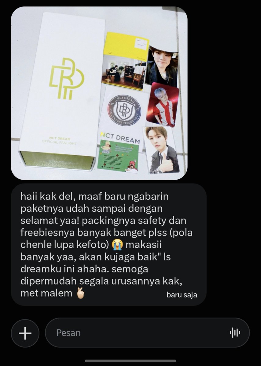 ddelmio's tweet photo. #PROOFDDEL sama sama yaaaa! terimakasih doa baiknya๐ฅน๐ https://t.co/4jYG6btuqu