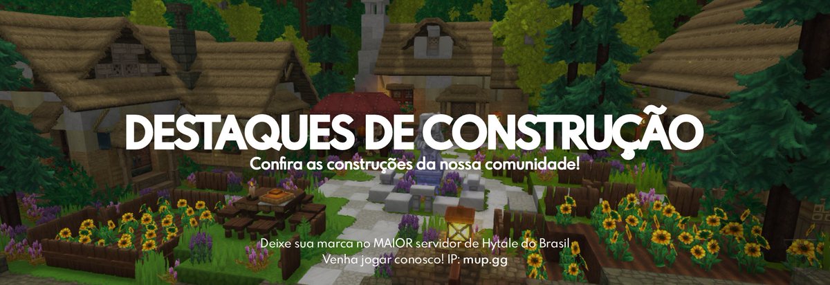 MUPHytale's tweet photo. 🏗️ DESTAQUES DE CONSTRUÇÃO DO MUP

Nossa comunidade vive construindo coisas épicas e aqui vai uma thread incrível com as construções do pessoal! 👇

Deixe sua marca no MAIOR servidor de Hytale do Brasil!
🔥 IP: https://t.co/2dbP85vxai https://t.co/O7YxyGP54M