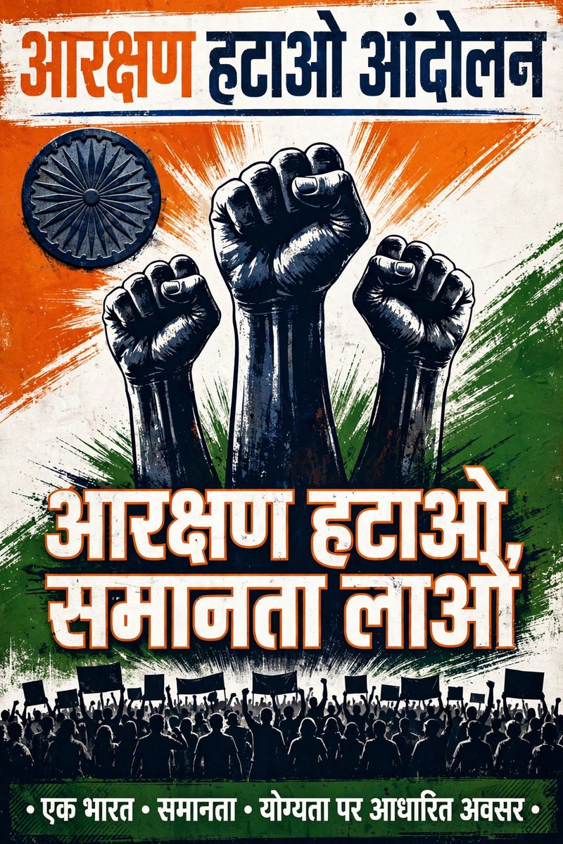 mehrotra2010's tweet photo. #reservationhataoAndolan https://t.co/nQBIRtjAmh