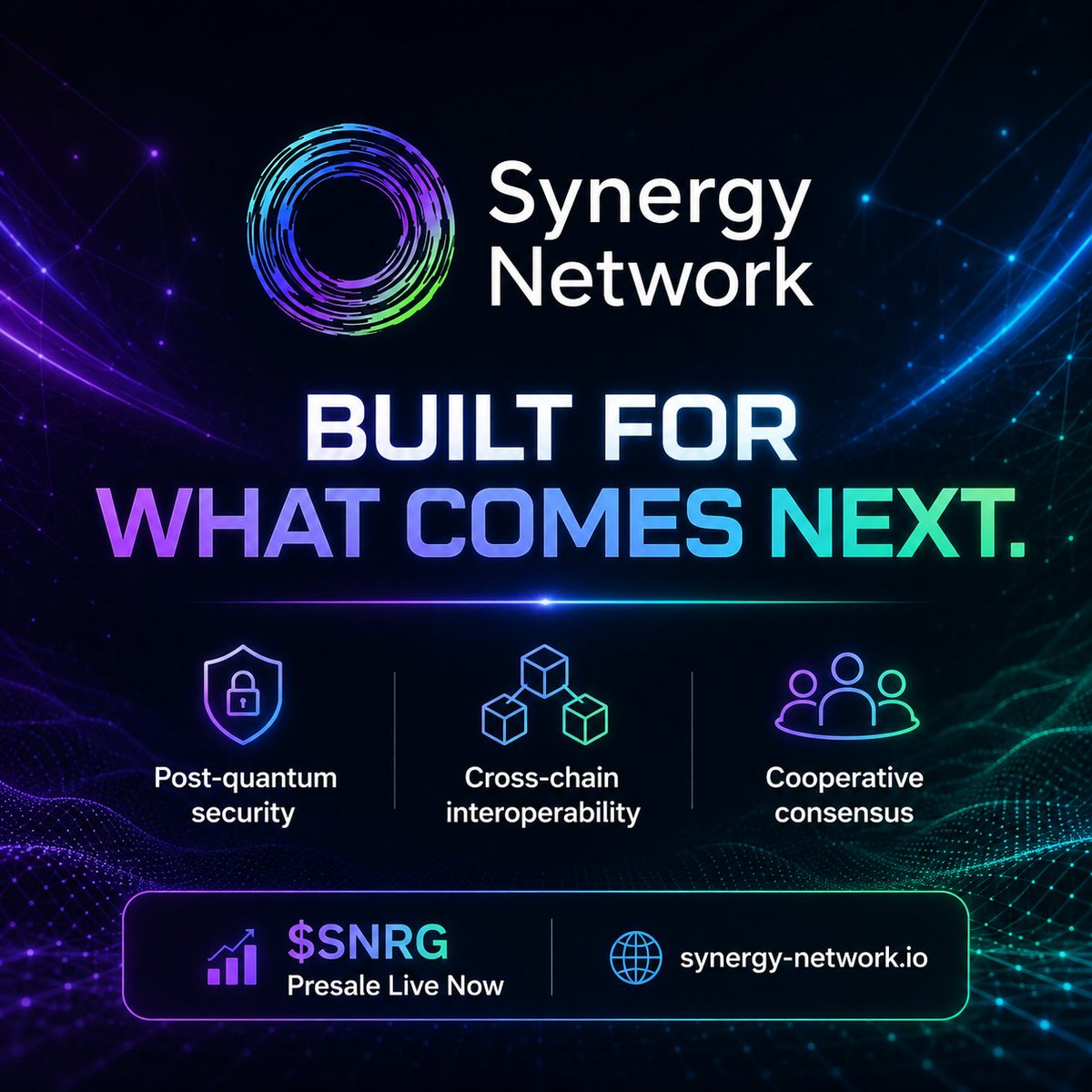 bobbi_ie's tweet photo. I believe in $SNRG

Not just because it’s early, but because @SynergyNetHQ is actually building around post-quantum security, safer cross-chain interoperability, and a cooperative consensus model.

The vision is big, the infrastructure is taking shape, and the presale is still live.
This is one project I’m happy to keep shouting about.

Presale: https://t.co/on9r9lXGDh⁠

Learn more: https://t.co/7HOc3diHWi⁠