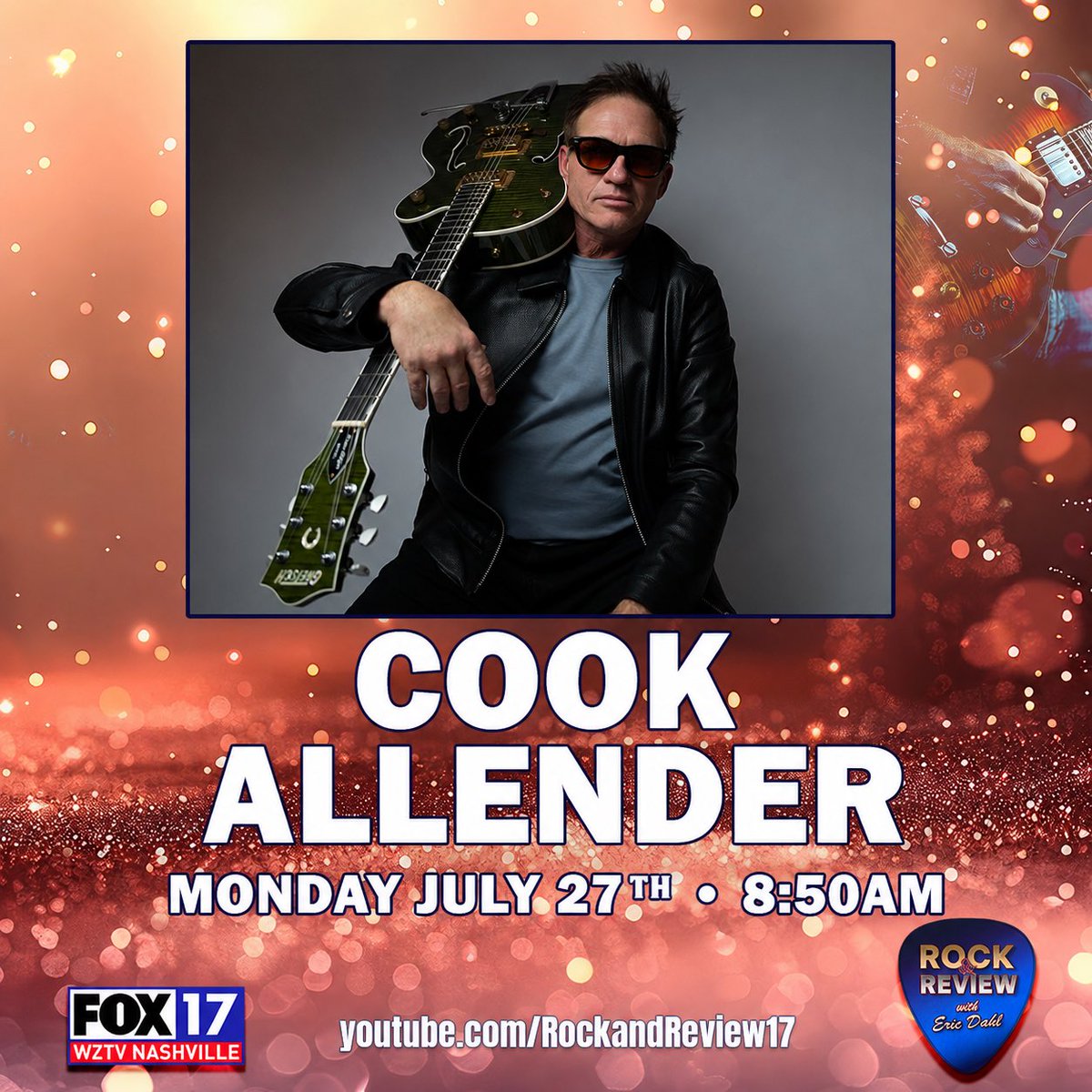 ericrocksnash's tweet photo. Tomorrow morning Rocker #cookallender joins @RReview1732410 on @FOXNashville to discuss his new album gaining attention “Music Your Parents Hate.” https://t.co/XJowmU4YEo