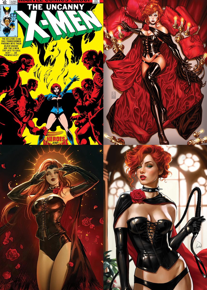 Norellas_'s tweet photo. since jean's black queen costume is definitely a reality now i wonder which of these official covers is going to be her spray https://t.co/rhmzAOYLMD