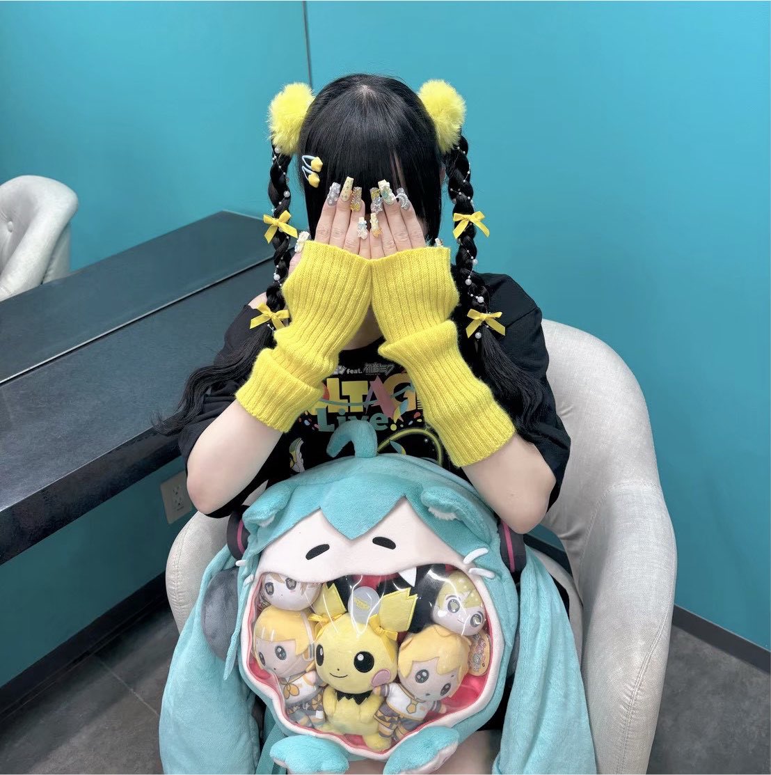 073team__'s tweet photo. ポケミクかわいいヘアメとかわいい服のアレンジとかわいいネイル出来て最高だった(>ᴗ<)⭐️ https://t.co/f1U3c1PbZV