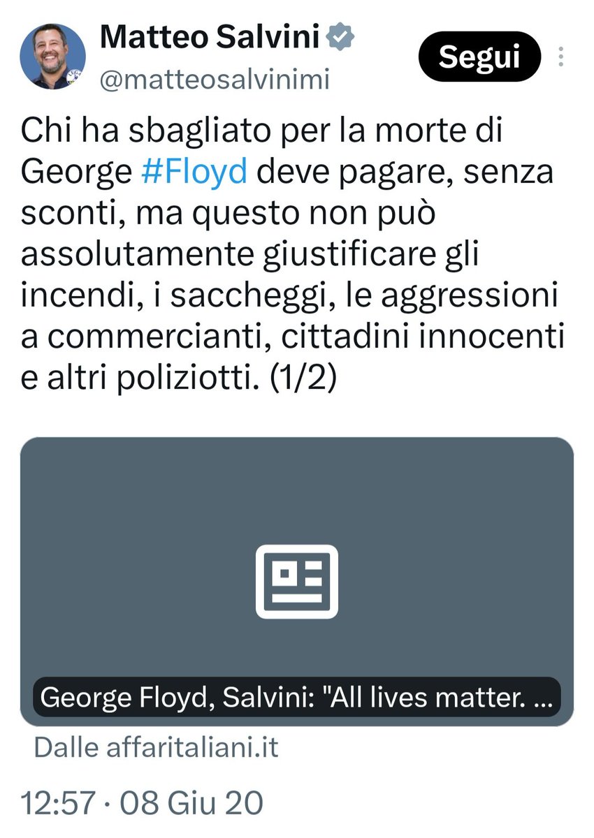 vera___vera25's tweet photo. @matteosalvinimi Salvini VS Salvini.
Va dove soffia il vento. https://t.co/0m7zzpUNKi