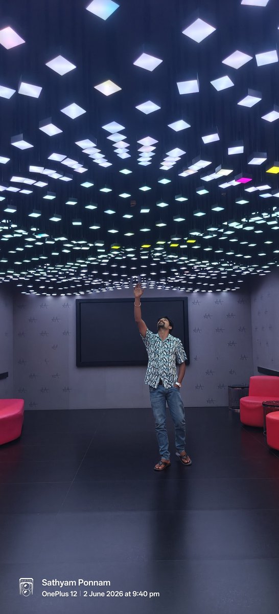 SathyamPonnam's tweet photo. What a fantastic movie night! 🤩 Just watched "Ugly Story" at Allu Cinemas and it was absolutely thrilling! 🎬🍿 #sathyamponnam #sathyanandh https://t.co/YGIAHIoTra