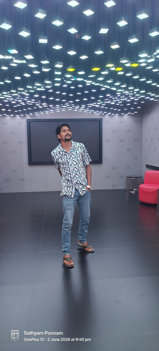 SathyamPonnam's tweet photo. What a fantastic movie night! 🤩 Just watched "Ugly Story" at Allu Cinemas and it was absolutely thrilling! 🎬🍿 #sathyamponnam #sathyanandh https://t.co/YGIAHIoTra