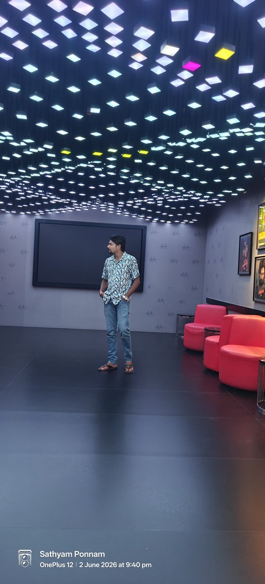 SathyamPonnam's tweet photo. What a fantastic movie night! 🤩 Just watched "Ugly Story" at Allu Cinemas and it was absolutely thrilling! 🎬🍿 #sathyamponnam #sathyanandh https://t.co/YGIAHIoTra