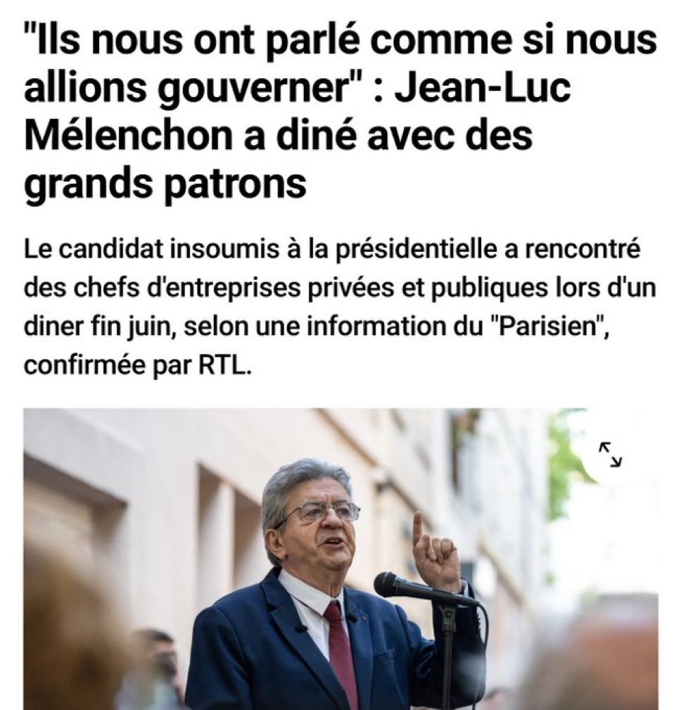 SoeurFoune's tweet photo. Ils ont invité Jean-Luc Mélenchon au dîner. 🤣 https://t.co/3hcfYFoSu6
