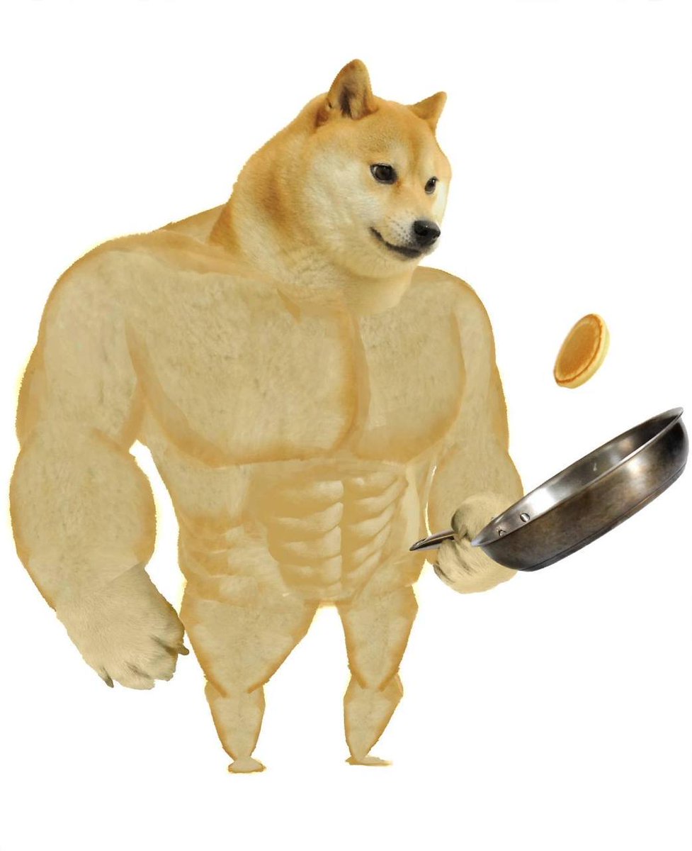 SwoleDogeX's tweet photo. Pancakes are on the menu today https://t.co/AqB0q9Z8Gp