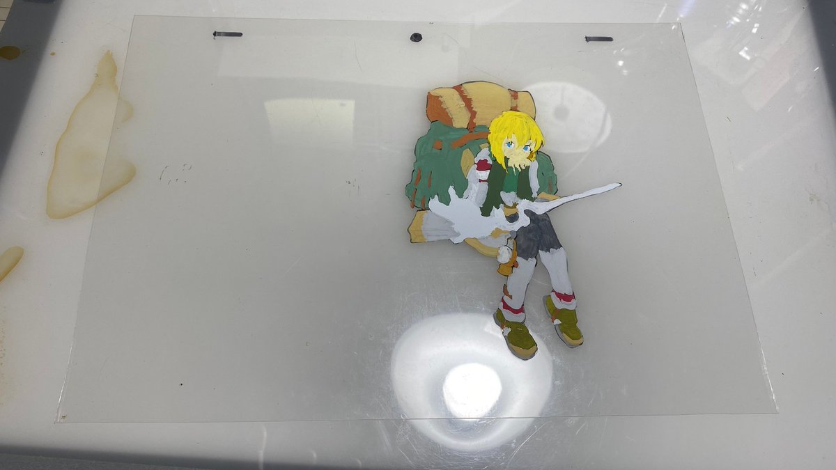 うちの子をセル画（風）に描く試みをし、一敗。 恥としてここに残して