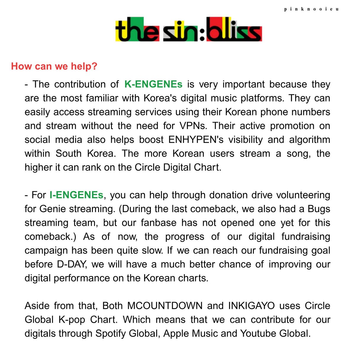 pinknooieu's tweet photo. guys this is just based on my own research, so please bear with me. correct me I am wrong too! 😭

 since comeback is sooo near and our donation drive has a very slow progress, then let me share this with y'all here what I learned about digitals in case you don't know yet how important it is for the comeback. 

#ENHYPEN #엔하이픈 #THE_SIN_BLISS