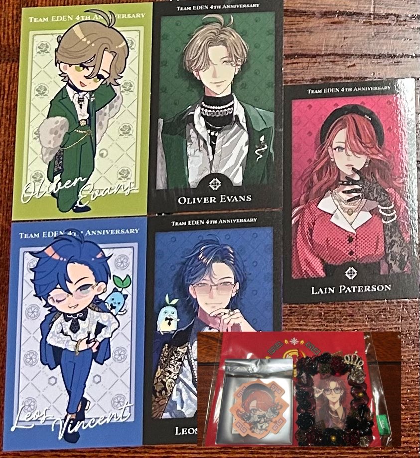 MONMOwww's tweet photo. にじさんじ　エデン組　5交換　譲渡　ランダムフォト風カード　ステッカー

【譲】画像1、2枚目または定価＋送料

【求】画像3、4枚目

✧*郵送のみのお取引

検索からもお気軽にお声掛けください。 https://t.co/WPiHBy7pls