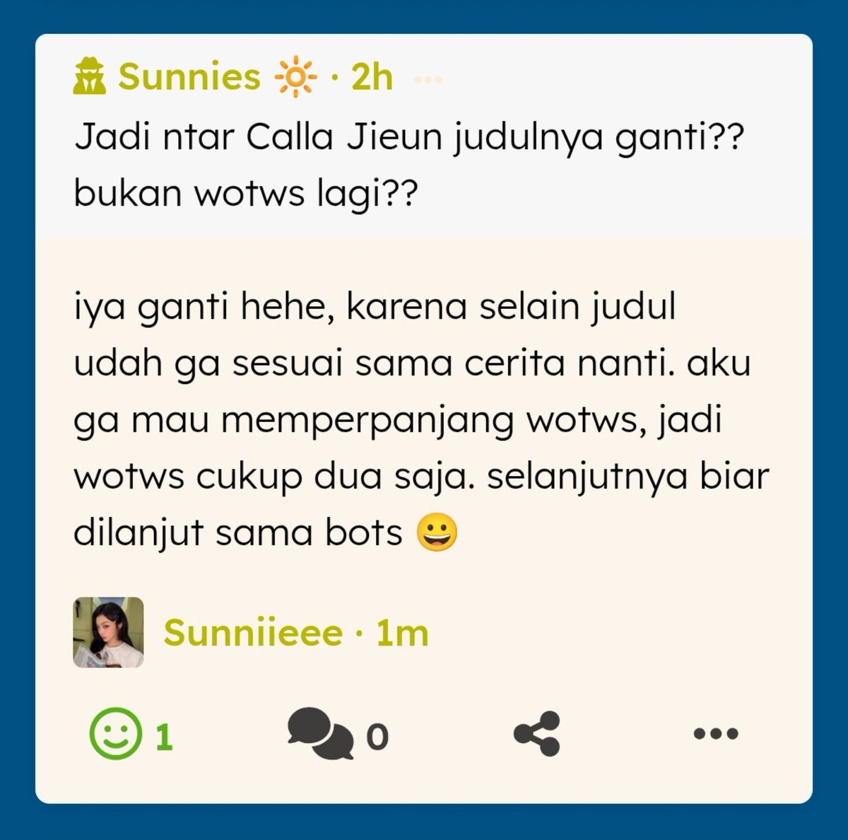 mxzsunshinee's tweet photo. selagi nunggu BOTS, siapa tau ada yg belum kenal sama Jieun Calla? boleh banget dibaca dulu yeaa~
https://t.co/i4WyGv0d8V https://t.co/4NfRhMKf5a