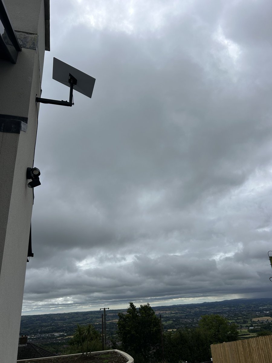 EdReal911's tweet photo. Credit where due 🙏 A huge thank you to @elonmusk &amp; @Starlink for proving the impossible is possible. Not 1 broadband company in Northern Ireland could supply us service as we live up a mountain. Enter Starlink. Great price-easy install-200 mbs- Thank you 🙌 
@elonmusk 
@Starlink https://t.co/pPjscvQQ1F