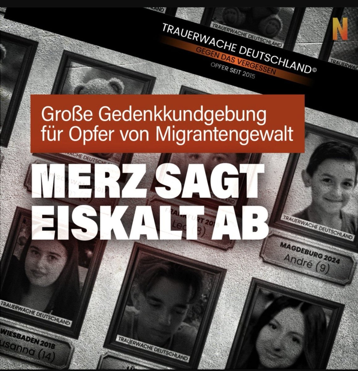 2009tibo's tweet photo. Bitte hör auf zu Heucheln.
Hat das Opfer ein Parteibuch ruft der #Merz an, treffen sich 1000 Familienangehörige von Opfern eurer TODESPOLTIIK die keine Grenzen kennt wird eiskalt abgesagt.
#Afd hat von 2015 bis 2026 zig Anträge gestellt und alle wurden von CDU CSU abgelehnt aus EITELKEIT.
Besser es sterben Bürger als einmal mit der Afd das richtige zu tun.
Wie verkommen muss man sein ?
Das alles Fakten🎯 
😁
@Alice_Weidel #CSD