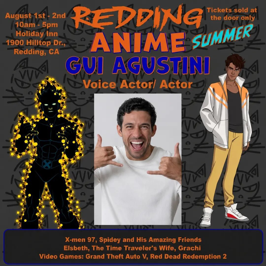 MobileMonicker's tweet photo. With season 2 of X men 97 coming out we figured that we should have one here this summer for Redding Anime. Don’t get to close cause this one will burn you. Please welcome Voice Actor/Actor, Gui Agustini. 🎬📽

#Xmen #Xmen97 #Xmen97animatedseries #MobileMonicker https://t.co/4tIZq3MJxg