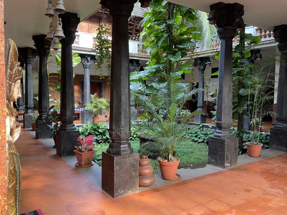 DamonZumbroegel's tweet photo. I believe COURTYARDS are the single best design for humanity.  

Courtyard I designed in Kerala, India

#design #architecture #courtyards https://t.co/q2RwXLgKoU