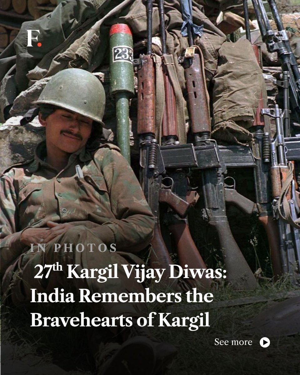 firstpost's tweet photo. India Marks 27th Kargil Vijay Diwas, Honouring the Heroes of 1999 https://t.co/ajf3mM6Epn