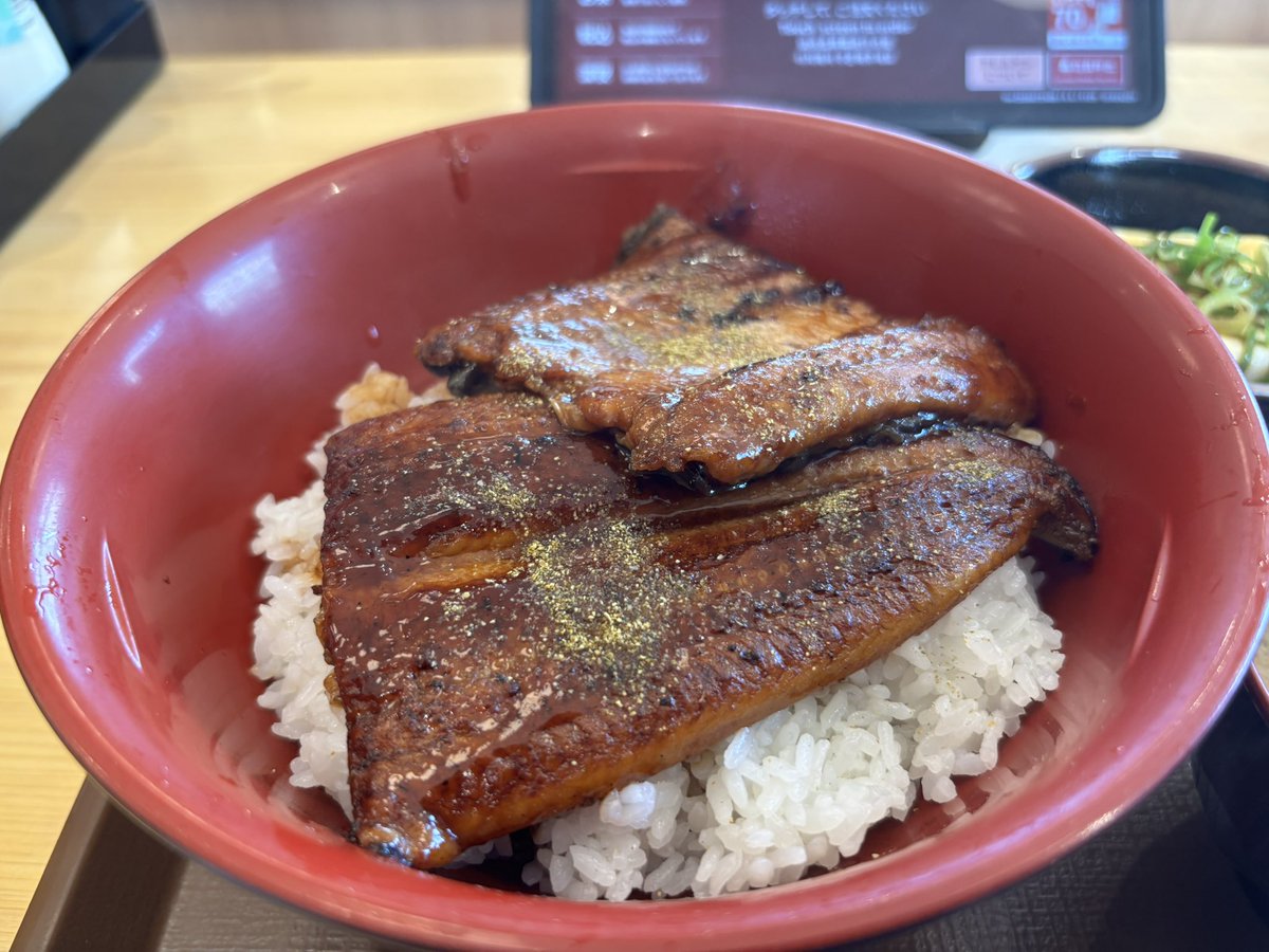 ys_wada's tweet photo. 今日（７月２６日）は土用の丑の日。昼食は近くの『すき家』で＂うな丼＂にしました。
中国産のうなぎをふっくらと蒸し上げた関東風。オペレーション上、お店の厨房で焼く訳にはゆかないので多少の物足りなさは感じますが、これはこれで美味し。 https://t.co/Laz67IDfNJ