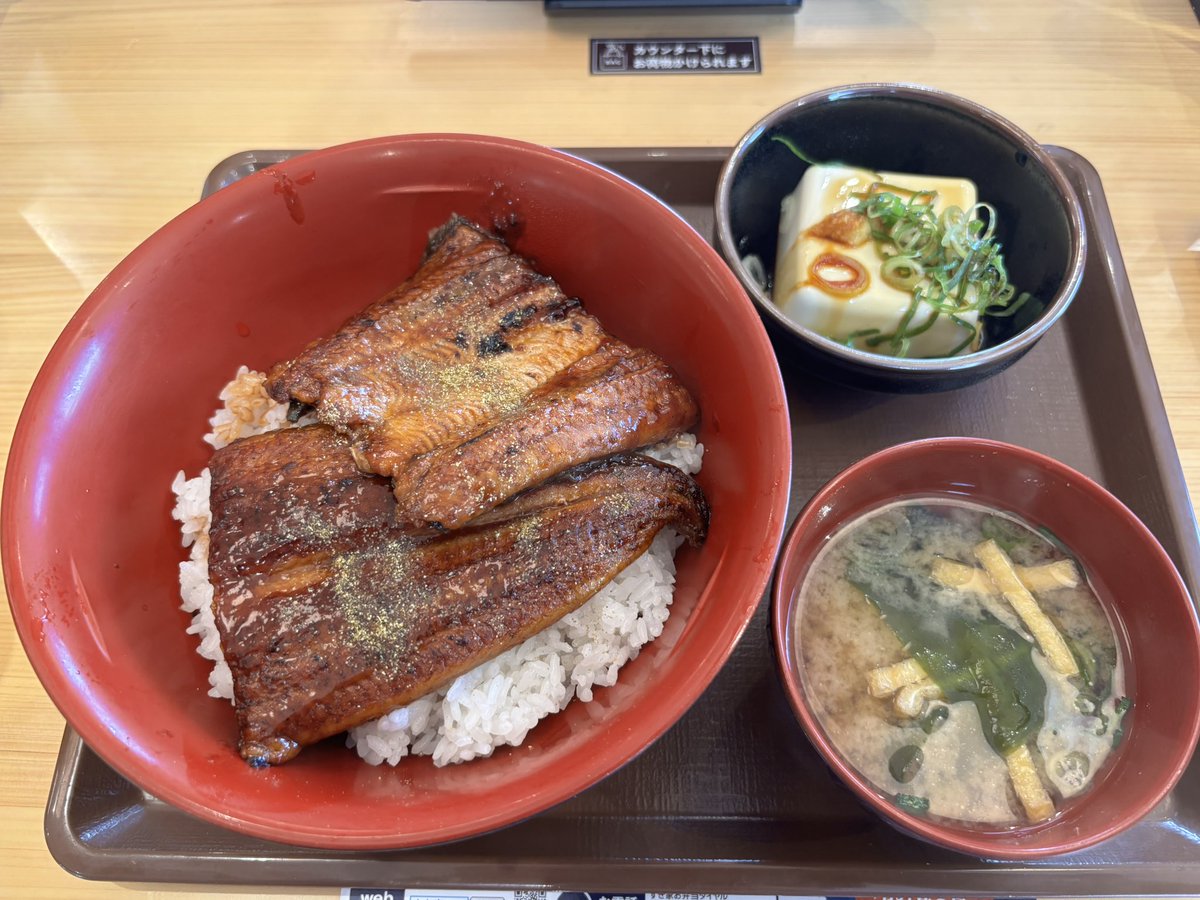 ys_wada's tweet photo. 今日（７月２６日）は土用の丑の日。昼食は近くの『すき家』で＂うな丼＂にしました。
中国産のうなぎをふっくらと蒸し上げた関東風。オペレーション上、お店の厨房で焼く訳にはゆかないので多少の物足りなさは感じますが、これはこれで美味し。 https://t.co/Laz67IDfNJ