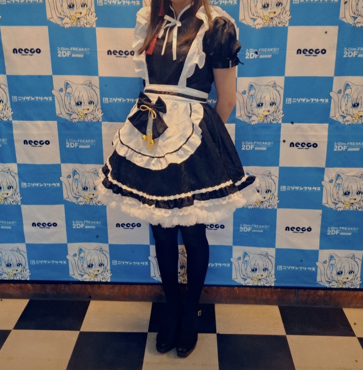 RinHaruka7's tweet photo. #ニジフリ
今回初の衣装＆パニエでした！！
出番終わってしばらく経った今でもパニエのフワフワ感慣れない
楽しかったけんいっか！笑笑 https://t.co/qkLU9imDUV