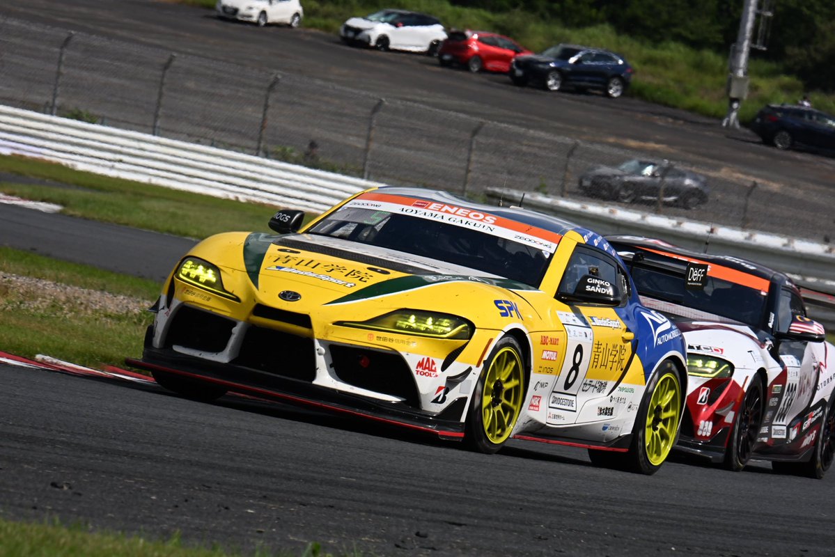 01__official's tweet photo. 皆さま、最後まで応援ありがとうございました❗️25号車はP1、8号車はP7を獲得する事ができました🙇‍♀️🏁次戦は少し期間が空いて岡山大会となりますが、チーム一丸となって最後まで戦いますので引き続き応援よろしくお願い致します🤲#TEAMZEROONE #スーパー耐久 #S耐 #オートポリス #AUTOPOLIS https://t.co/ddPA1gaqki