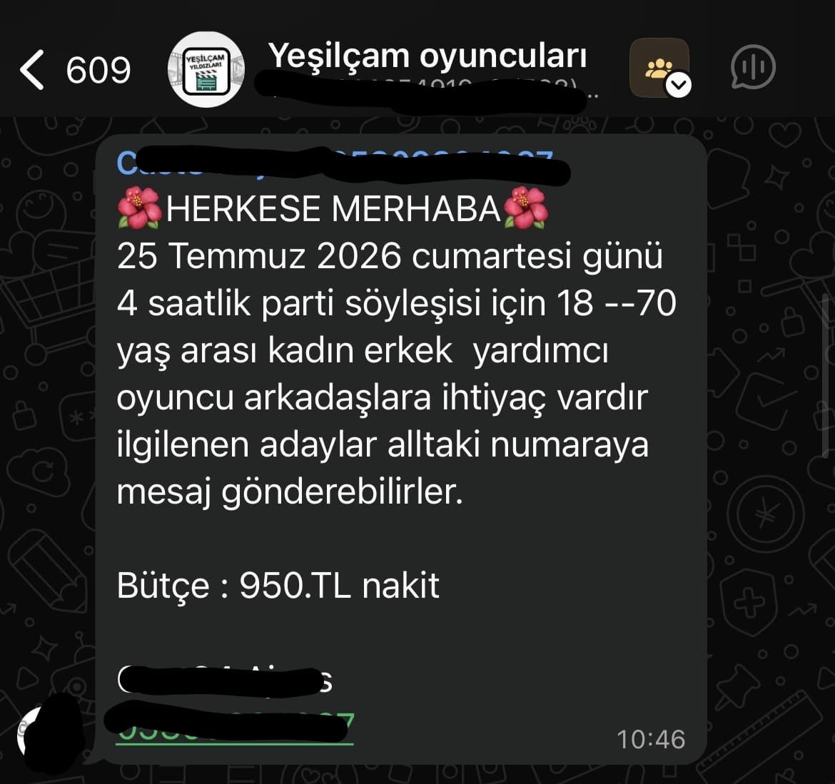 Ali1765D's tweet photo. Figüran aranıyor https://t.co/suOU53eqvD