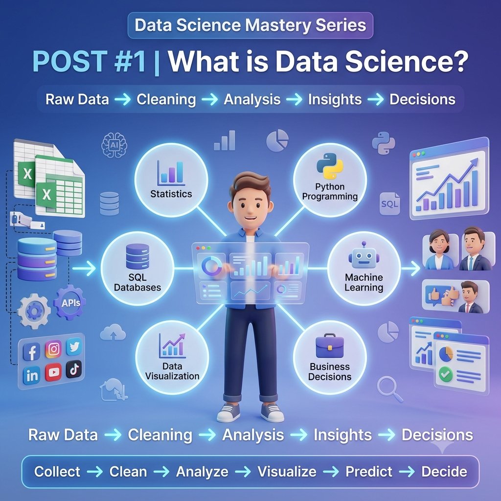 Data_byQAH's tweet photo. What is Data science? #ai #datascience #dataanalysis #ml https://t.co/1C706G1Zp5