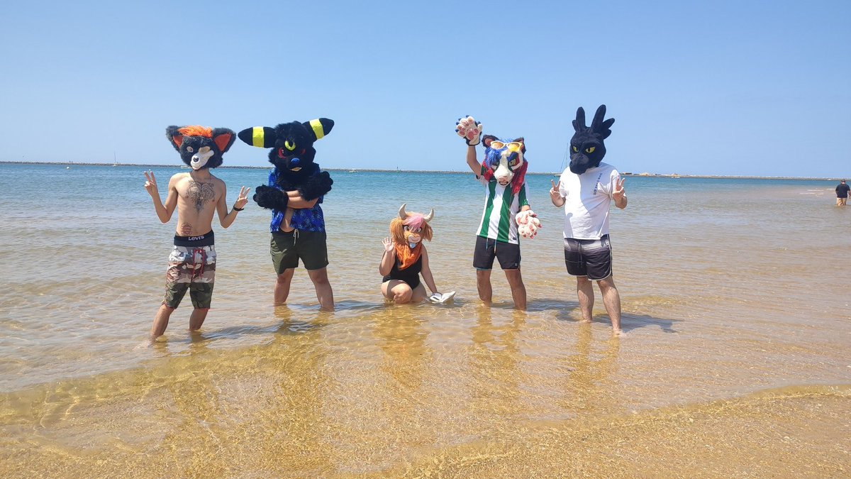 GarciGreen's tweet photo. Ayer fue un gran día de playa con los furros en Mazagon, hizo buen clima y disfrute de agradable compañía ❤️ ojalá repetir pronto!
Rase, Mora (insta) @Nirncine 
@BonefireNazgul y @draconigrumcast

📷: @volpinhothefox 

#Furry #Fursuiting #Beach #Mazagon #Huelva https://t.co/NAFxglSls6