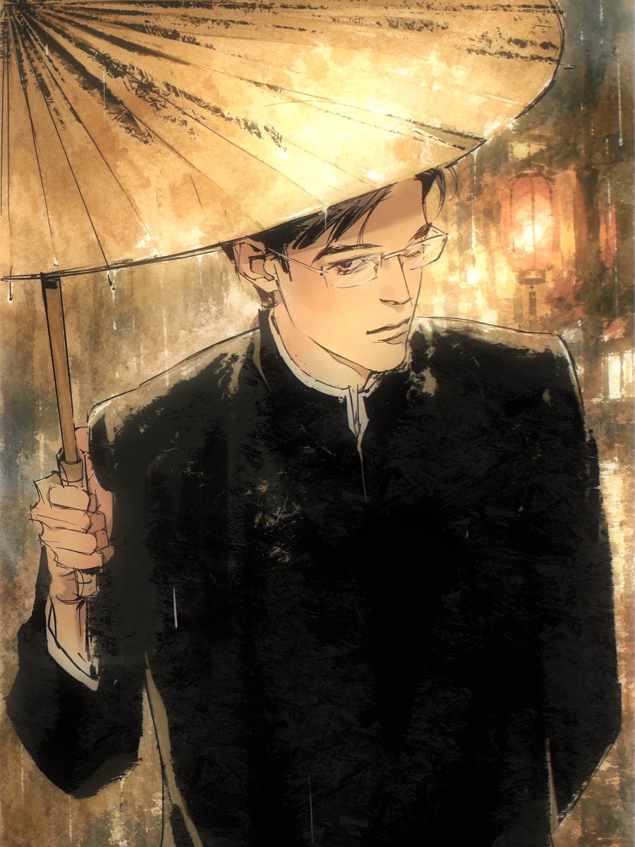 Rumst3in's tweet photo. Oilpaper Umbrella &amp; Red Lantern
#MungChiang #commission https://t.co/qDiD5nWjEL