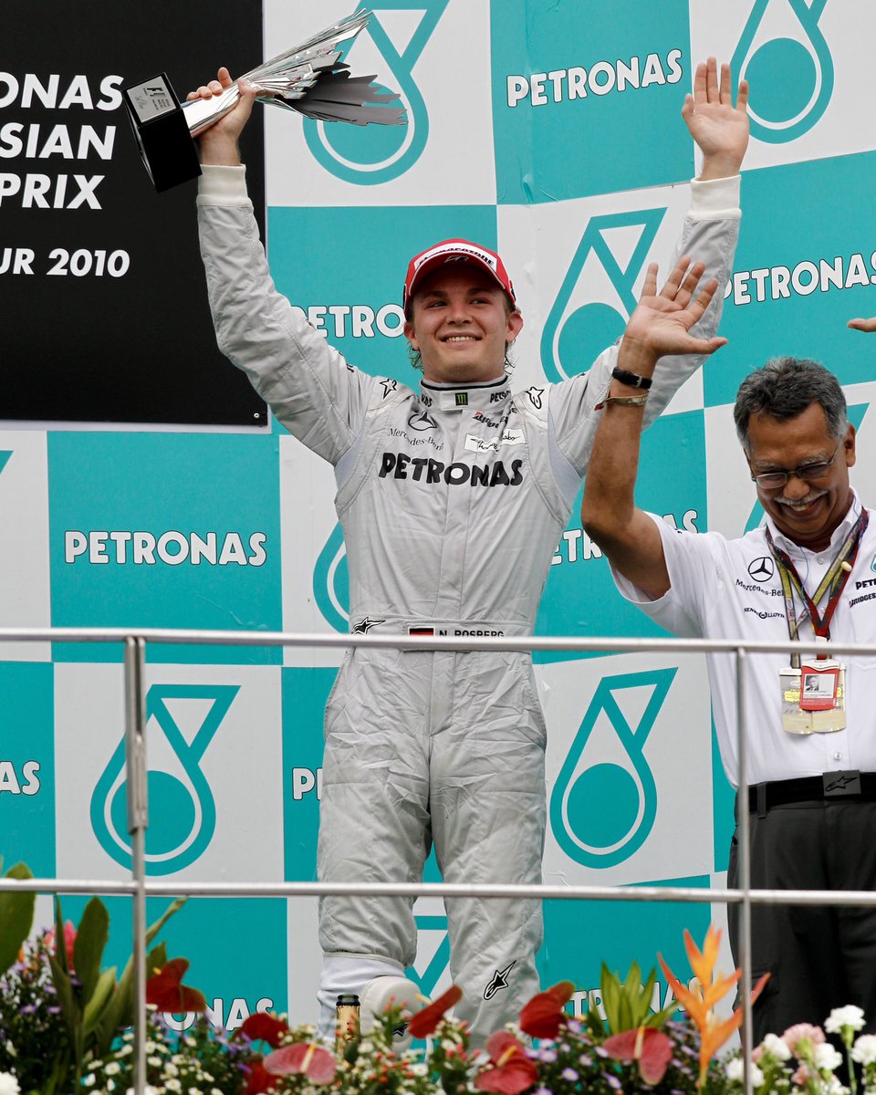 MercedesAMGF1's tweet photo. We’re going back to Malaysia 🇲🇾🏆💚 https://t.co/6g6nmeZt53