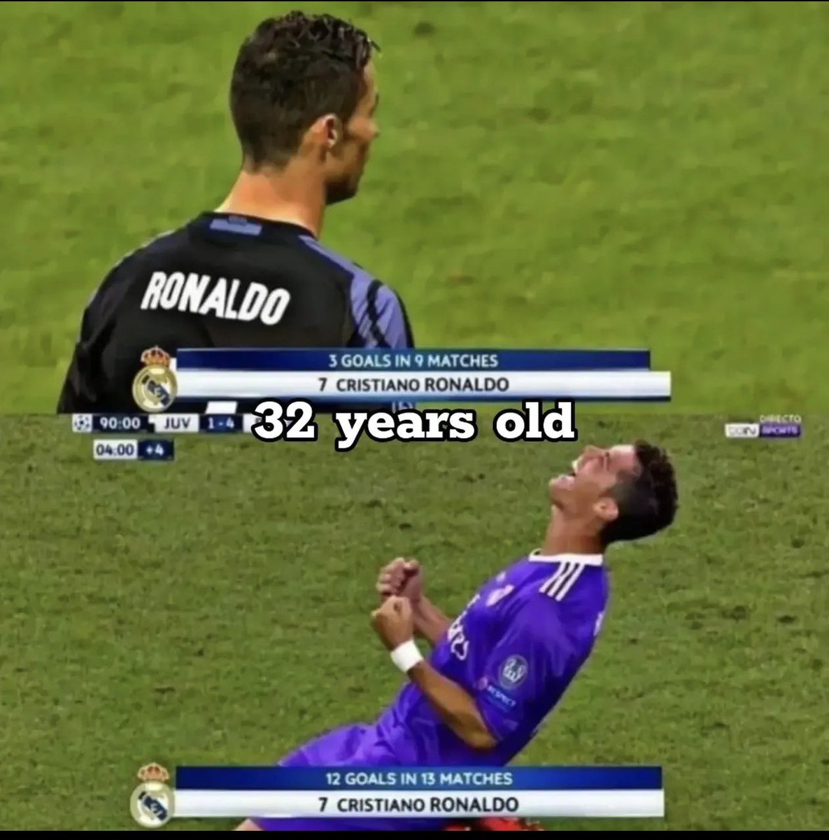 4kaszz's tweet photo. Cristiano Ronaldo from 28yrs in 4 slides https://t.co/iQapPWe4kO