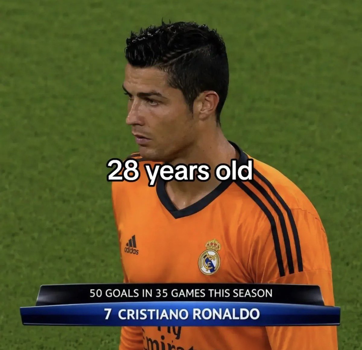 4kaszz's tweet photo. Cristiano Ronaldo from 28yrs in 4 slides https://t.co/iQapPWe4kO