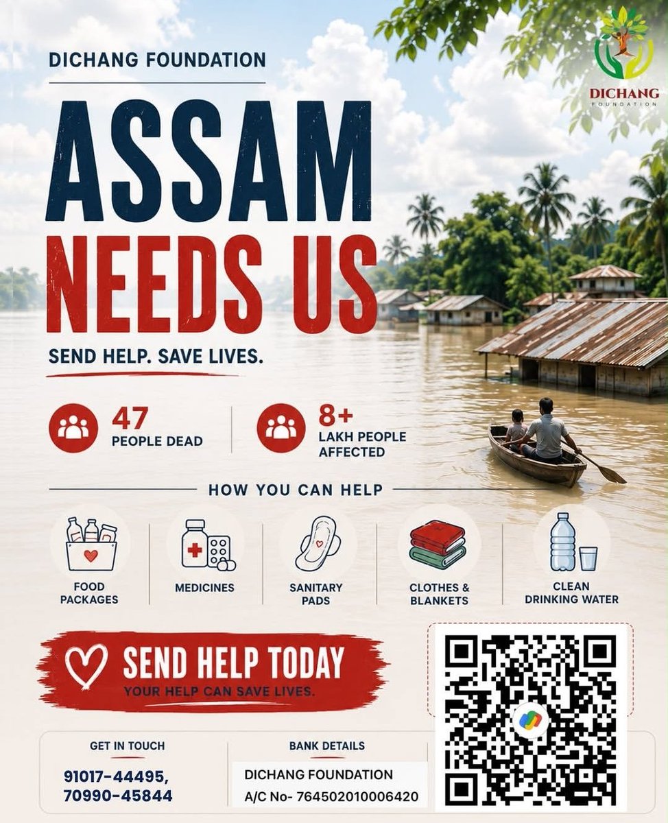 humorosaurus's tweet photo. Evenly distributed it across these four verified Assam flood relief funds. If any of you wish to contribute, you can reach out to them directly.

Amplify! https://t.co/1o6oAm0U6y