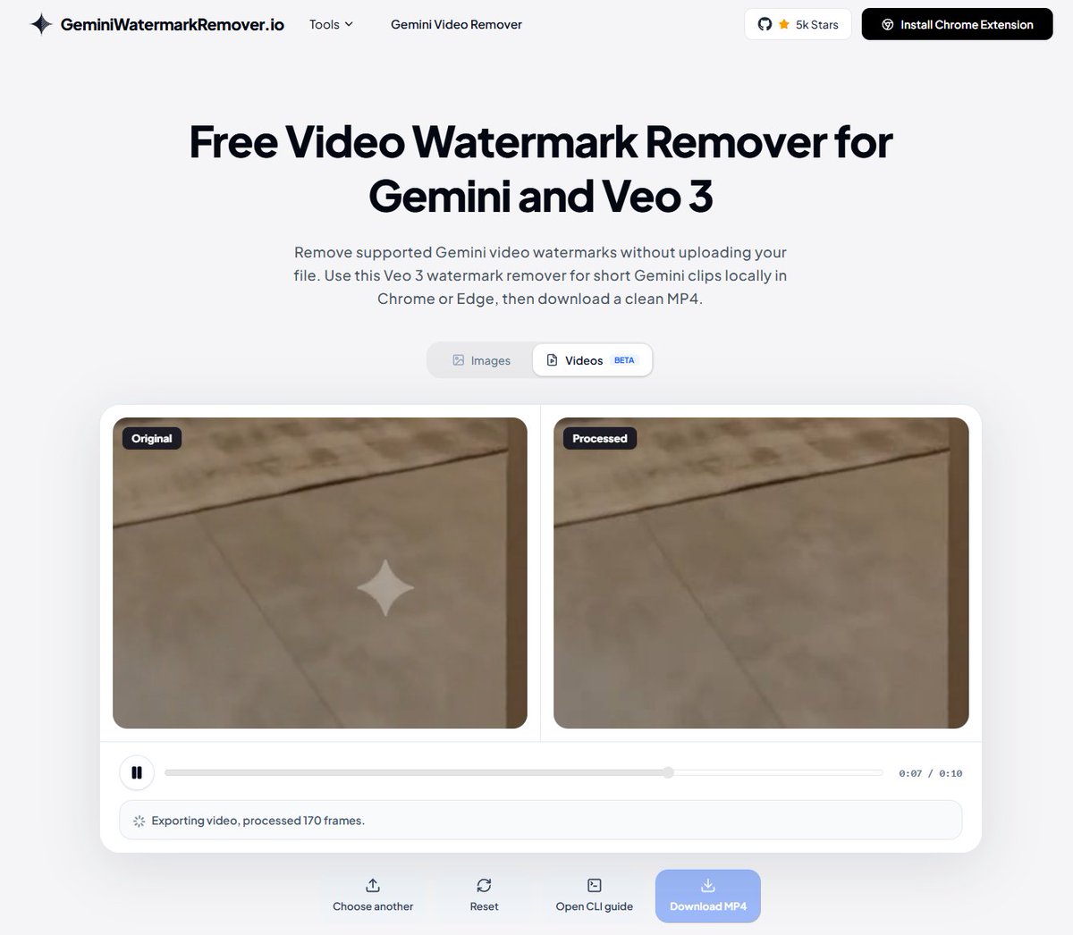 ffraihh's tweet photo. هذا الموقع الي استخدمه في حذف العلامة المائية من فيديهات Google Gemini مع الحفاظ على نفس الجودة.
----
ضروري تحفظوه عندكم https://t.co/QL2taYDhtN