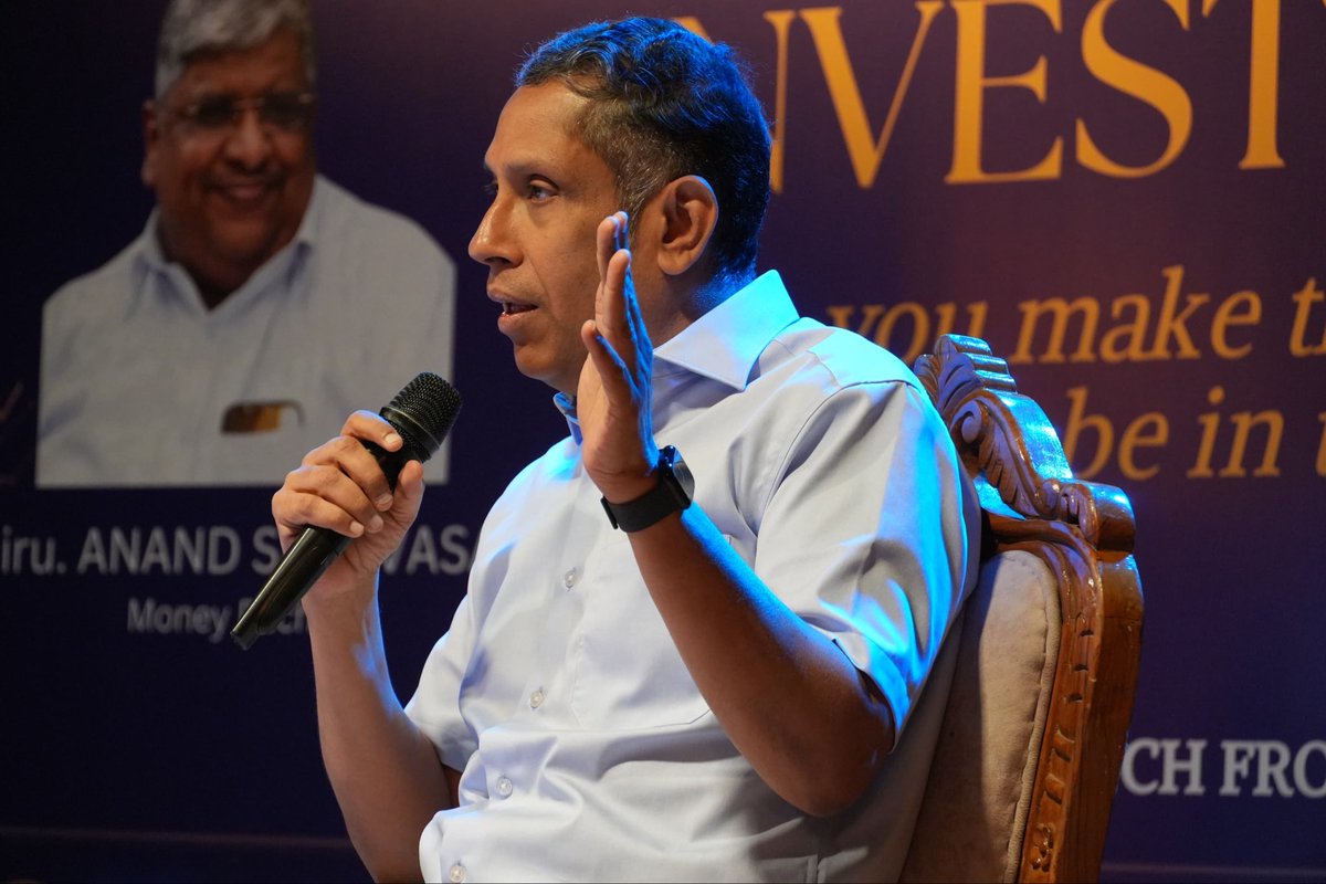 pravchak's tweet photo. Launched the popular investment advisor @anandsrini3's book "Free Money" in Chennai to an eager &amp; rapt audience wondering if money can truly free ! It never is !!

Wonderful Sunday morning discussion on investment vs politics, luck vs skill &amp; science vs art of investing https://t.co/ZmsGrWqCQe