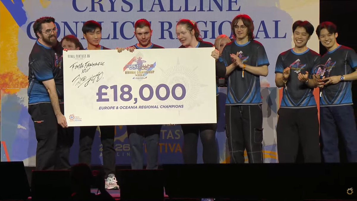 yggyuril's tweet photo. Congratulations to FISH for winning 2026 EU CCRC. Proud of you boys 😎@LilWu_ff14 @Shiki_xiv Rai, Syth, Enrei , Unshao and the rest of the people who helped through the journey. https://t.co/1oDAlTUSE0