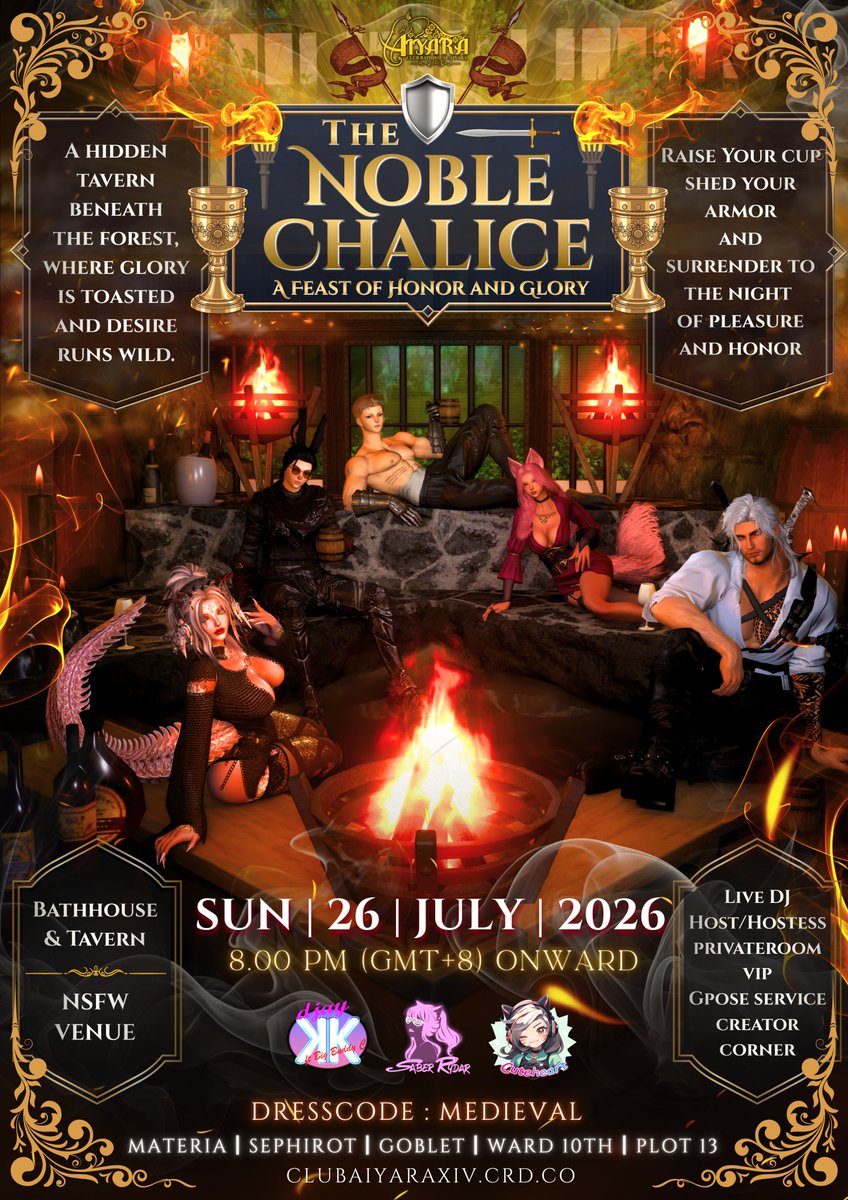 djay_kk's tweet photo. It's another early Sunday start! It's Medieval Night at Club Aiyara. I'll be streaming LIVE from 8a-10a est. Come on down and hang out!!  https://t.co/tVcrLQKNLn https://t.co/NShKmdZm1I