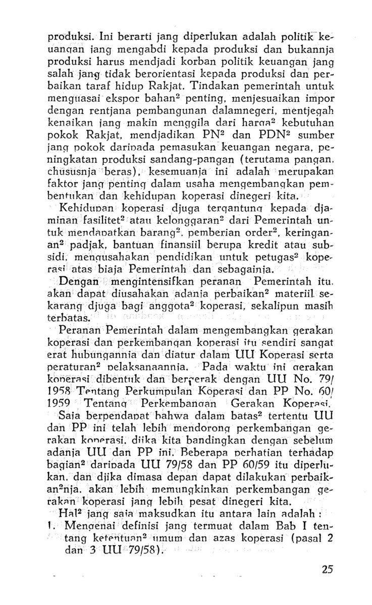 ChrisWibisana's tweet photo. Tak sekadar tajam mengkritik, D.N. Aidit juga menguraikan 5 solusi supaya koperasi mencapai tujuannya.

1. Amankan produktivitas ekonomi;
2. Stabilkan moneter &amp; fiskal;
3. Perjelas batas peran pemerintah;
4. Perjelas karakter &amp; sifat koperasi;
5. Jangan buru‐buru mengejar profit. https://t.co/Q2qiBBkTsh