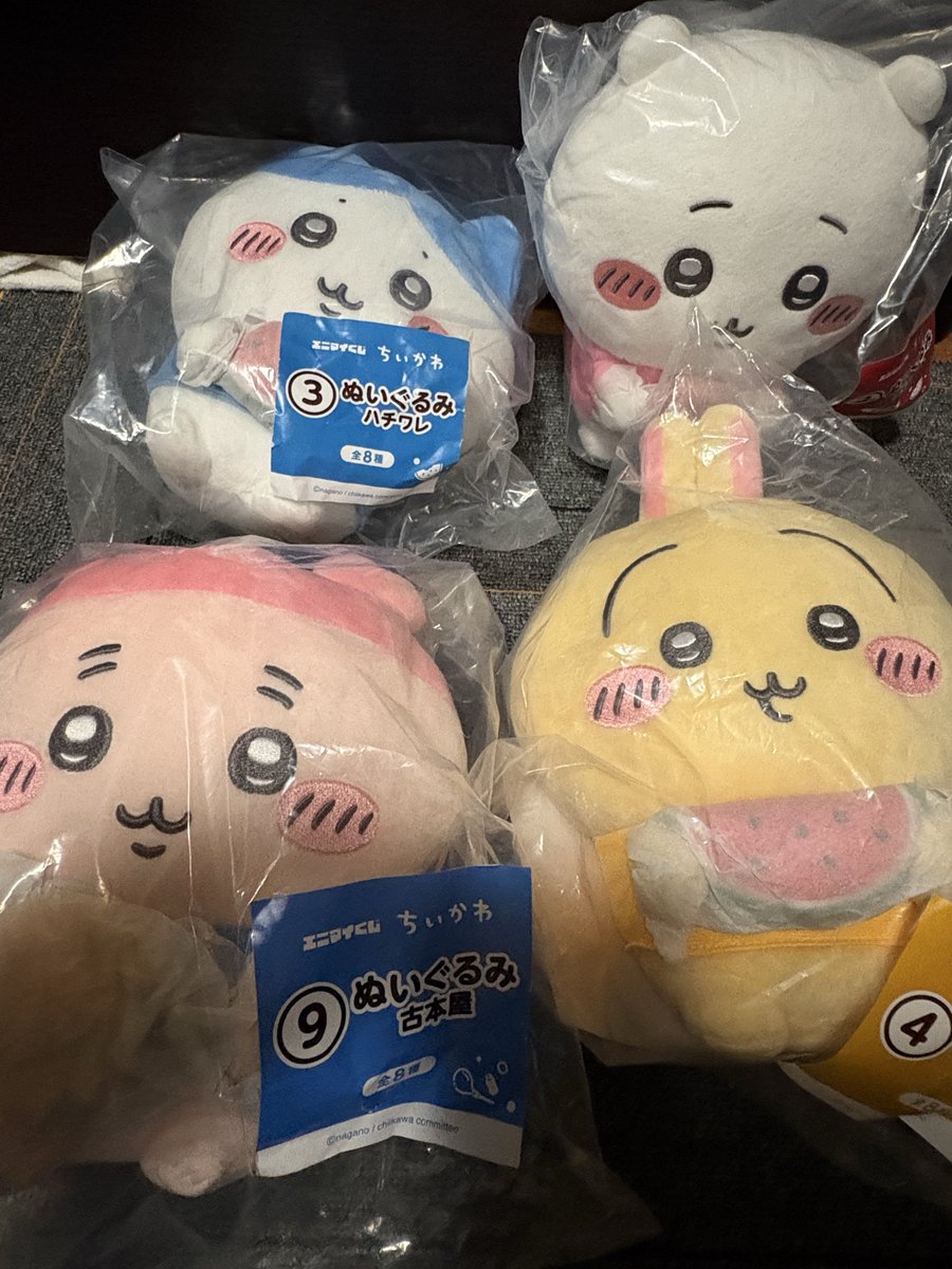 7310NAONN's tweet photo. 近くのセブンでちいかわの一番くじやったら残り
10枚でラストワン賞ゲット https://t.co/0RPR15MoqL