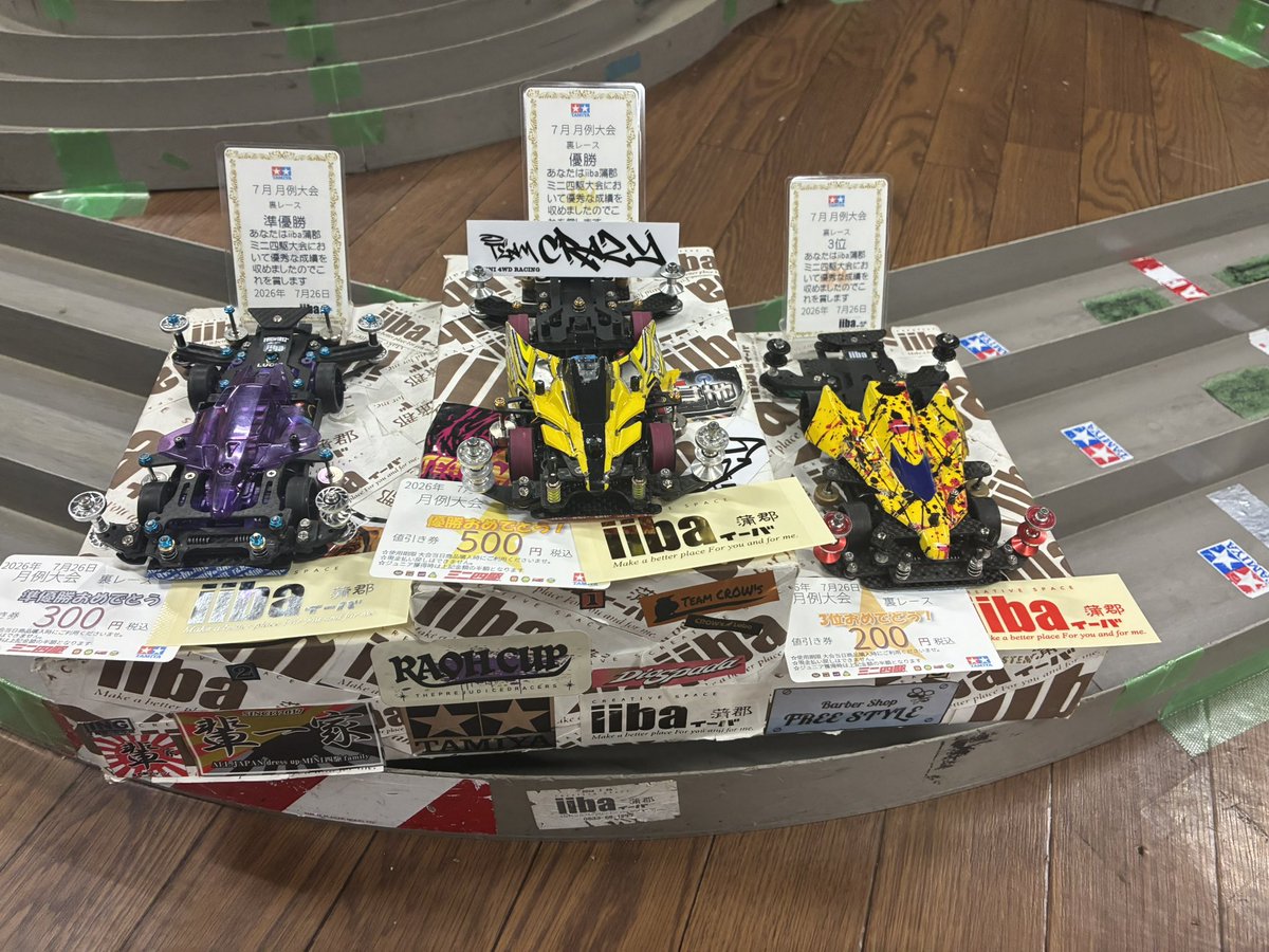 tsato04161's tweet photo. イーバ蒲郡の月例レースに参加しました。運良く表と裏ともに入賞できＴＣＣのチケットをとることができました。ＴＣＣ本戦に仕事が入らないように祈りたいと思います。 https://t.co/2D016RFf5P