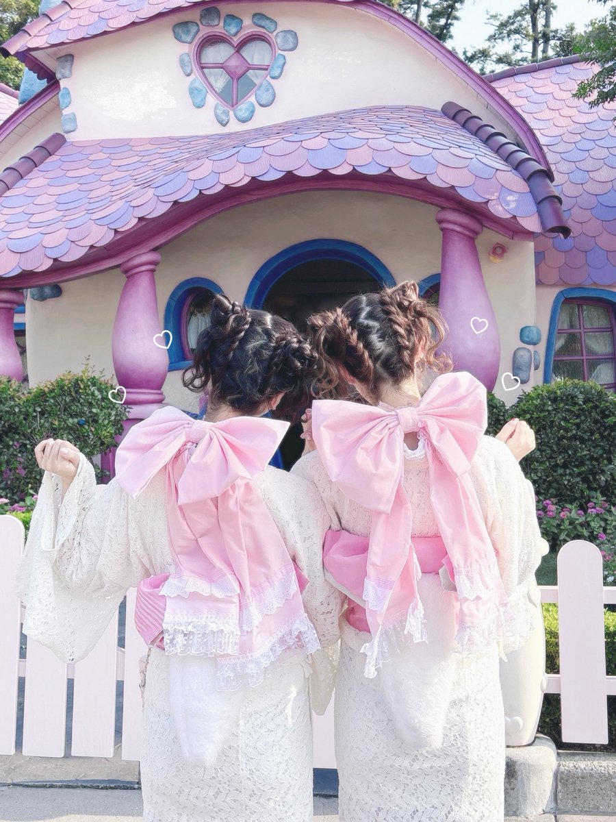 ricotanien's tweet photo. マリーちゃんバウンドの浴衣でふたごディズニー🐈🎀

たくさんキャストさんに声かけていただいて褒めてもらった₍ᐢᵒ̴̶̷̥́  ·̮ ᵒ̴̶̷̥́ ᐢ₎

マリーちゃんバウンドを浴衣でやりたい！と思ってからさわだやさんに相談させていただき、たくさん試行錯誤してくださり夢の実現😭😭🩷
ほんとうにかわいすぎる😭🩷